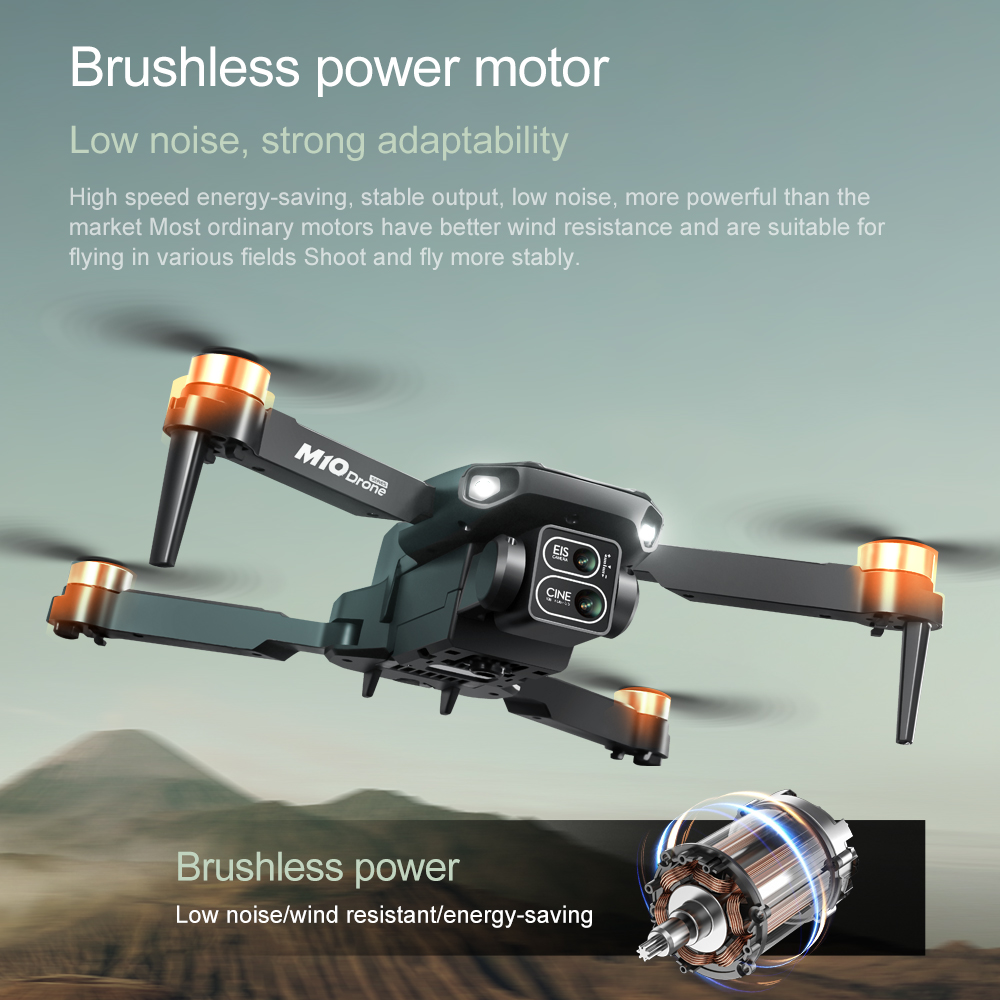 Original Drone M10 4K 5G HD Du - Fpv Brushless Rc Drone 4K recension och pris