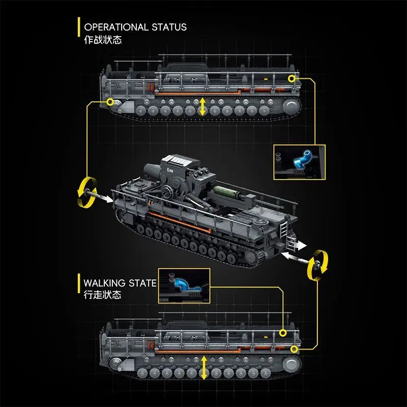 12GO 97026 4706pcs  Military K - Lego Compatible Military Tank recension och pris