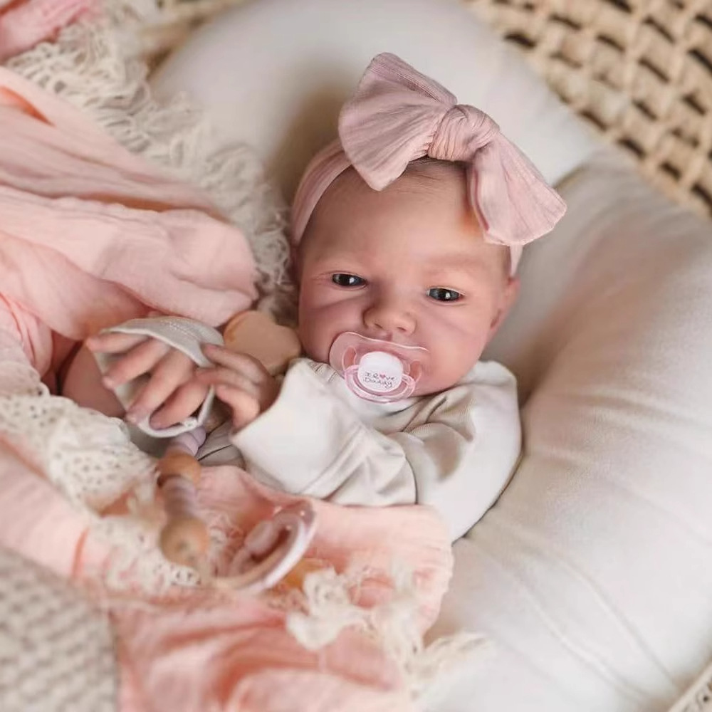 48CM Reborn Silicone Dolls Aug - Reborn Baby Doll Silicone Realistic recension och pris