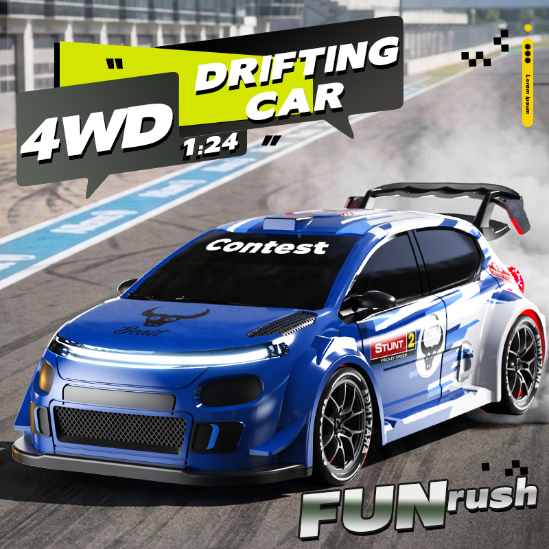 1:24 Scale 4WD Drift RC Car 2. - Rc Drift Car 1 24 Scale 4Wd recension och pris