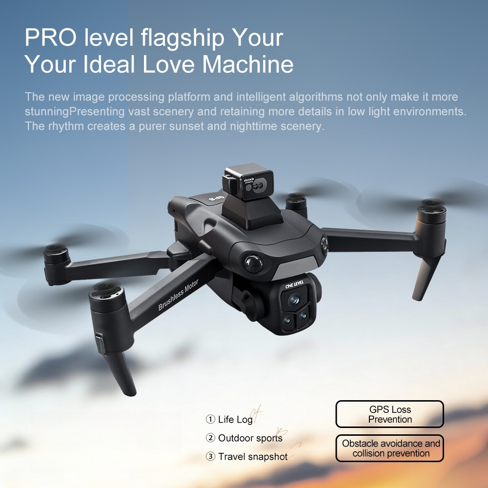 Original A1R3S GPS Foldable Dr - Fpv Brushless Rc Drone 4K recension och pris
