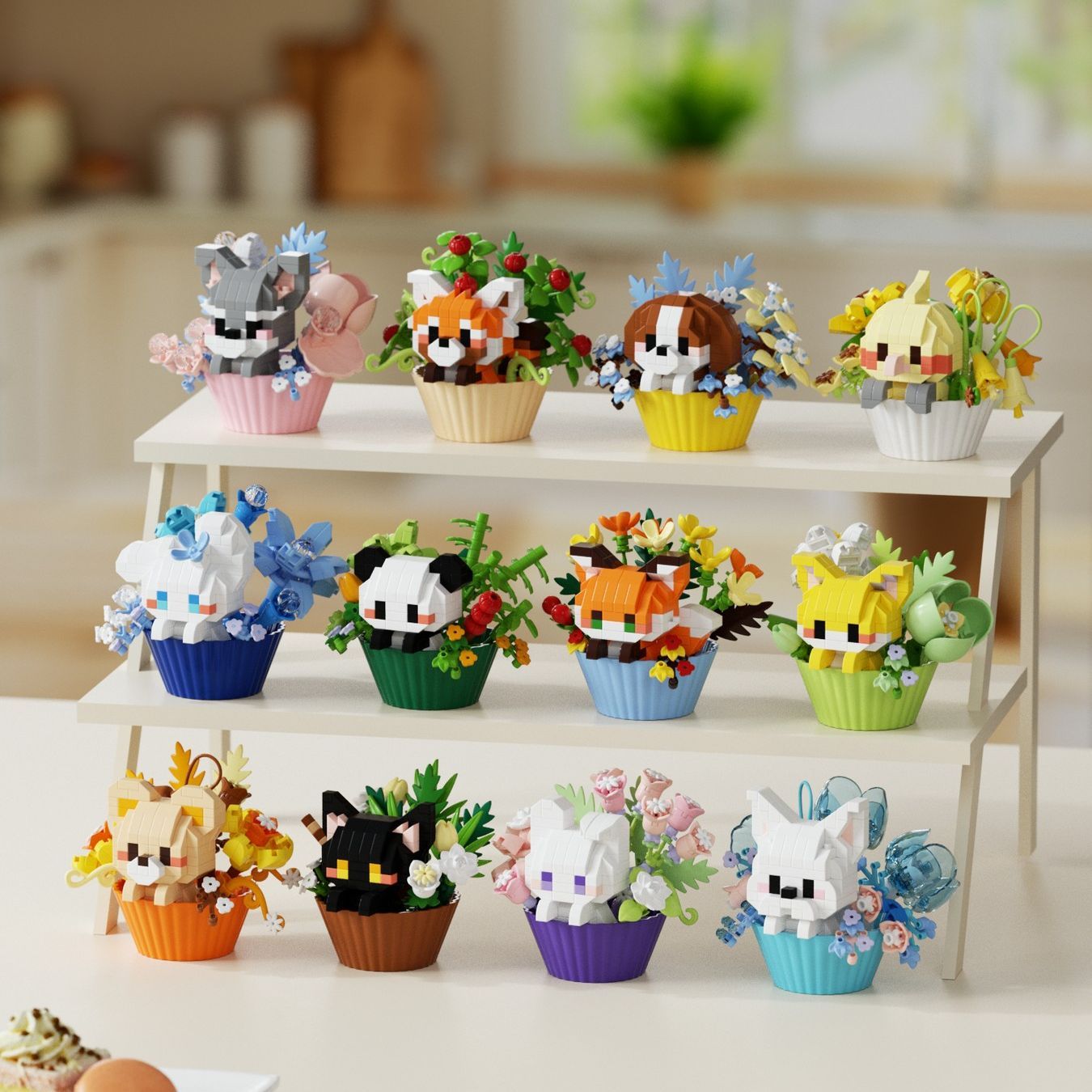 Cute dessert-style animal seri - Building Blocks recension och pris