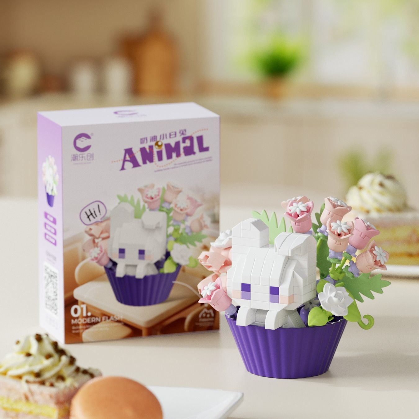 Cute dessert-style animal seri - Building Blocks recension och pris